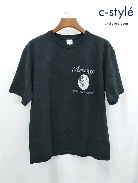 WACKO MARIA×ELLEN VON UNWERTH ワコマリア×エレンフォンアンワース Tシャツ M ブラック 半袖 日本製
