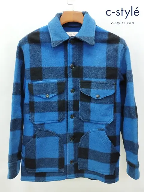 FILSON フィルソン シャツジャケット ブルー系 バッファローチェック ウール100% CPO