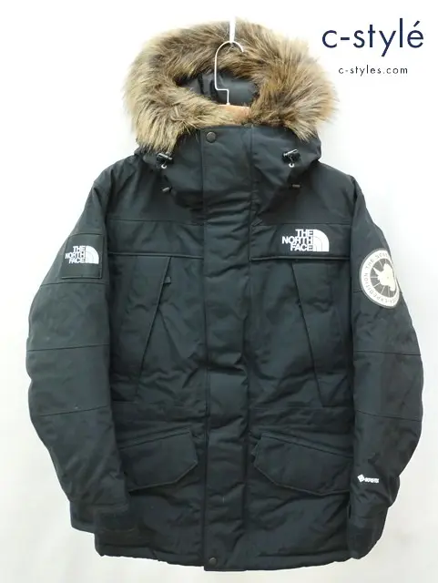 THE NORTH FACE ザノースフェイス ダウンジャケット S ブラック フーディ ファー ANTARCTICA PARKA ND92032