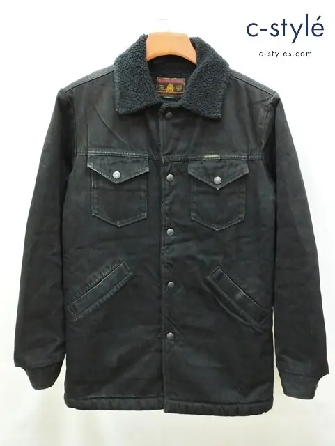 HYSTERIC GLAMOUR ヒステリックグラマー デニムジャケット S ブラック 綿100% ボア 日本製 02183AC07
