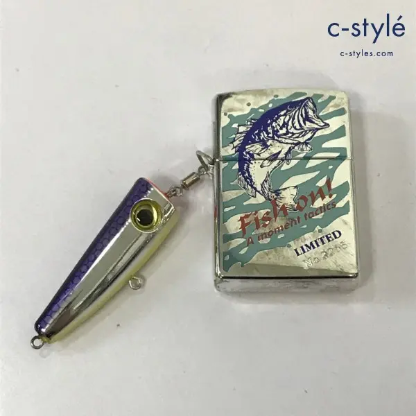 ZIPPO ジッポー オイルライター Fish on! A moment tactics LIMITED ルアー付き シルバー ’96