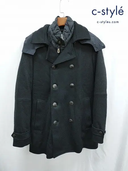PEUTEREY ピューテリー コート 46 ブラック AIGUILLE NOIRE PEA COAT 47213173