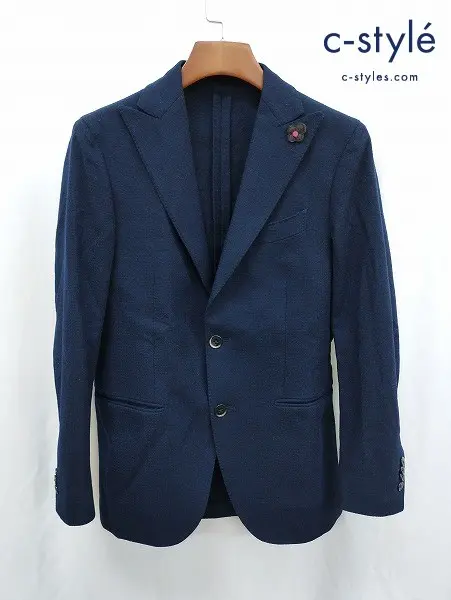 LARDINI ラルディーニ テーラードジャケット 44 ネイビー イタリア製 2B AN22592AQ ウール100%
