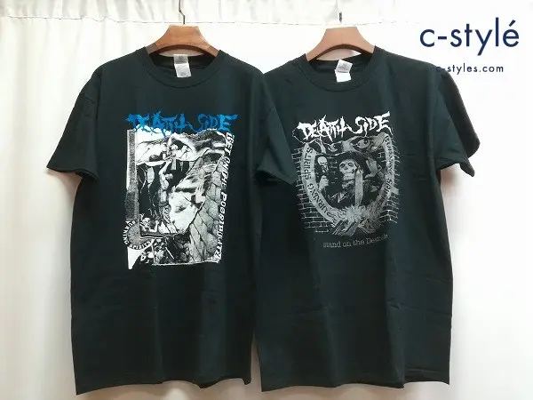 GILDAN Tシャツ Ｌ ブラック DEATH SIDE 2007 RIP CHELSEA バンドTシャツ 綿100％