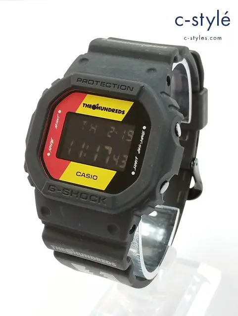 CASIO×THE HUNDREDS カシオ×ハンドレッツ 腕時計 ブラック G-SHOCK ジーショック クォーツ式 DW-5600HDR