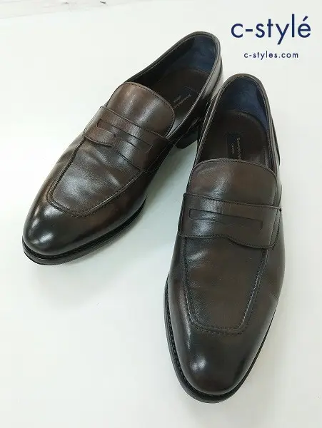 Ermenegildo Zegna エルメネジルドゼニア ローファー EU6・1/2 ブラウン系 レザー イタリア製 A2716XC61