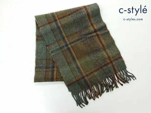 RRL ダブルアールエル マフラー カーキ系 チェック