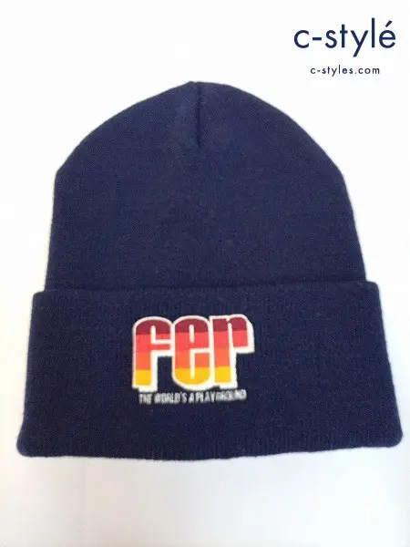 MARK&LONA マーク&ロナ ニットキャップ ONE ネイビー Horizon Beanie MFF-3C-FC44