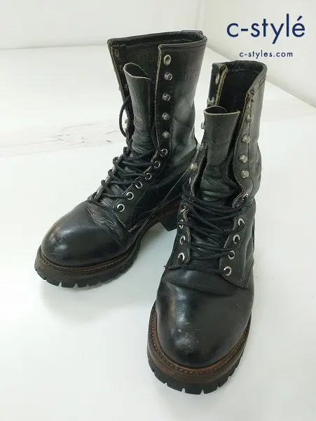 RED WING レッドウィング ロガーブーツ ブラック レザー USA製 2218 PT83