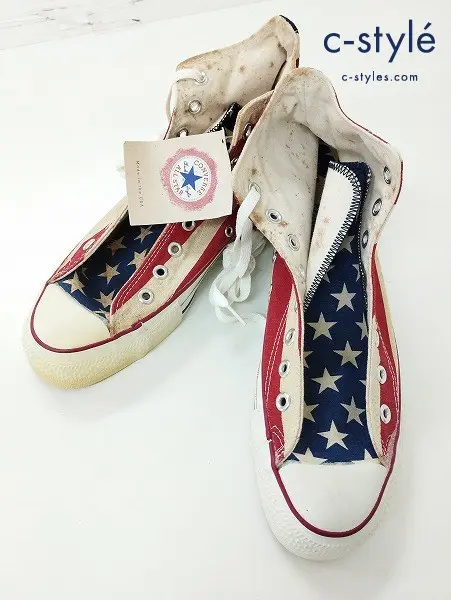 CONVERSE コンバース スニーカー 8 マルチカラー ALL STAR USA製 星条旗柄