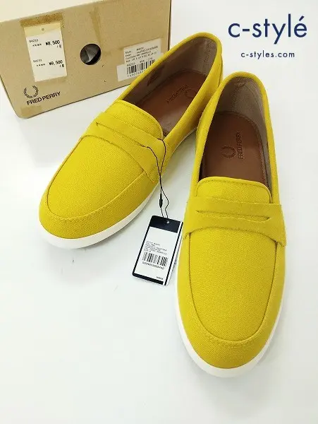FRED PERRY フレッドペリー ローファー 27cm イエロー B4233