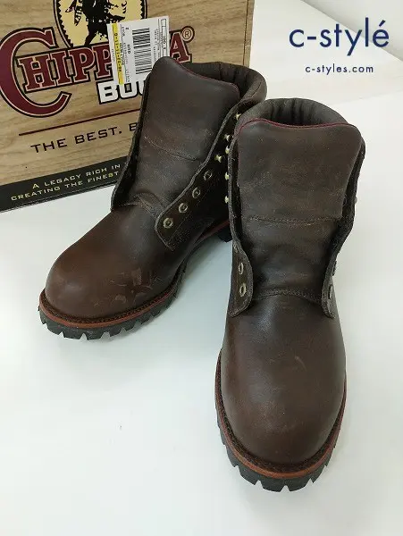 L.L.Bean×CHIPPEWA エルエルビーン×チペワ エンジニアブーツ 10EE ブラウン系 OGCL7