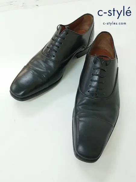 Ermenegildo Zegna エルメネジルドゼニア 革靴 7・1/2 ブラック イタリア製 A3031XC61