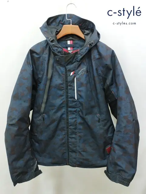 KUSHITANI クシタニ ウィンタージャケット XL ネイビー系 カモ柄 WINTER CLARITY JACKET K-2691
