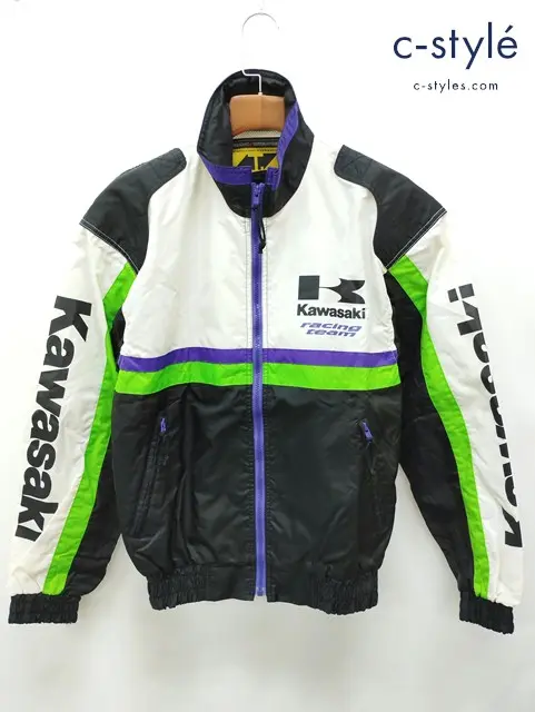 Kawasaki×RS TAICHI カワサキ×アールエスタイチ レーシングジャケット L ブラック×ホワイト KA-13