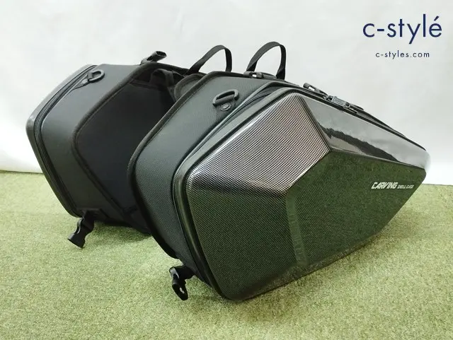 TANAX タナックス カービングシェルケース ブラック カーボン柄 MFK-272