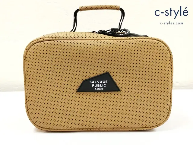 SALVAGE PUBLIC kolepa×muta MARINE ショルダーバッグ ブラウン系 コンティニュア ミニポーチ