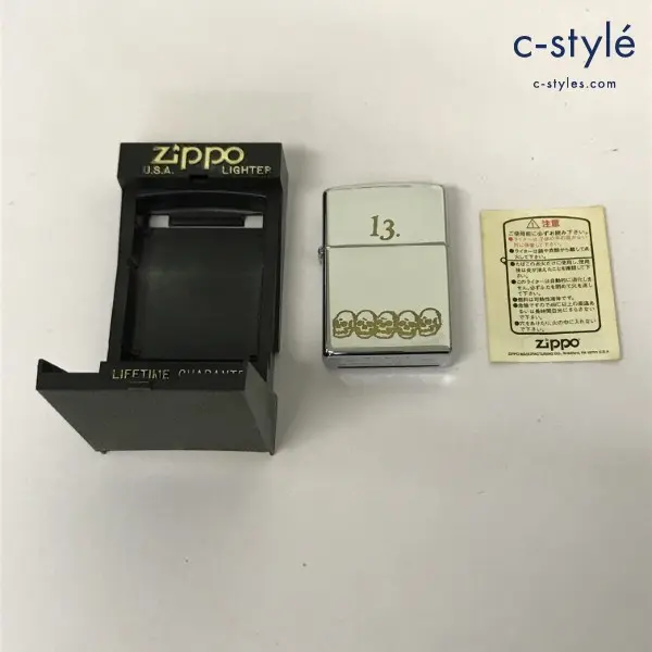 ZIPPO ジッポー オイルライター HYSTERIC GLAMOUR スカル ドクロ ガイコツ 骸骨 13. シルバー ’97