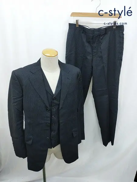 Paul Smith COLLECTION ポールスミスコレクション 3ピーススーツ L ネイビー系 ウール100% 3B