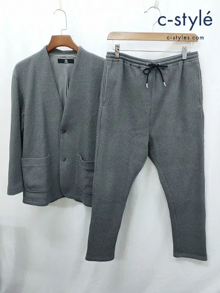 CAMBIO カンビオ ジャケット パンツ M グレー セットアップ
