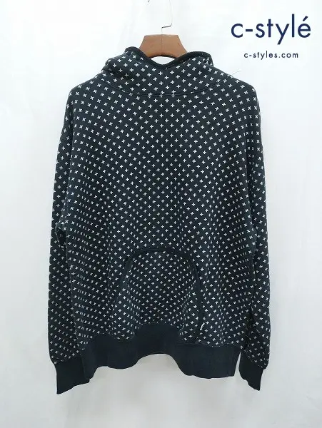 GOODENOUGH グッドイナフ パーカー L ブラック系 GDEH クロスドットスウェット