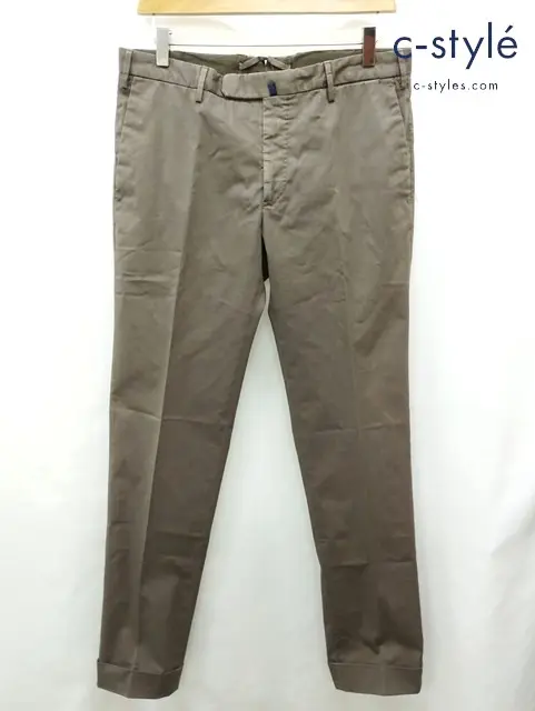 INCOTEX インコテックス スラックスパンツ 48 グレー系 スリムフィット SLOWEAR
