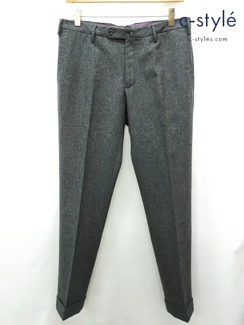 Vitale Barberis Canonico×INCOTEX スラックスパンツ 48 グレー系 ウール100% スリムフィット PATTERN30