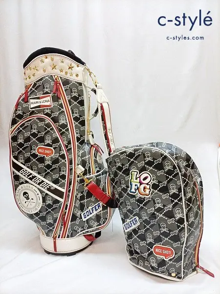 MARK & LONA マーク&ロナ キャディバッグ ブラック系 What not Golf Bag