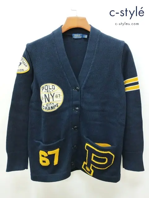POLO RALPH LAUREN ポロラルフローレン カーディガン SP ネイビー RL VARSITY TEAM