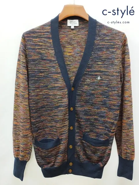 Vivienne Westwood MAN ヴィヴィアンウエストウッドマン カーディガン 46 マルチカラー VW-LK-78903