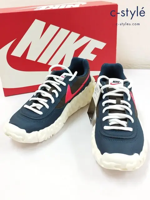 NIKE ナイキ スニーカー 28cm ネイビー×ホワイト OVERBREAK オーバーブレイク DC8240-400