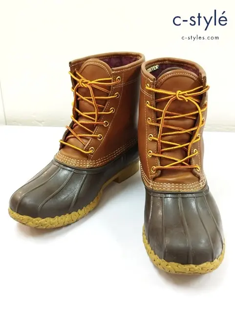 L.L.Bean エルエルビーン ショートブーツ 10 ブラウン系 USA製 ビーンブーツ 8インチ インサレーテッド