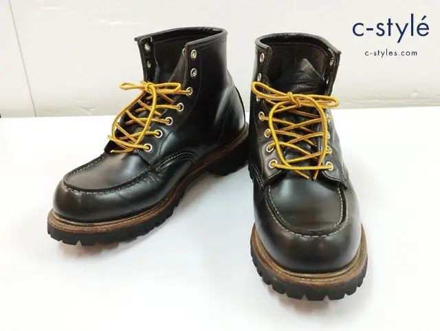 RED WING レッドウィング ショートブーツ 9 ブラック USA製 7ホール