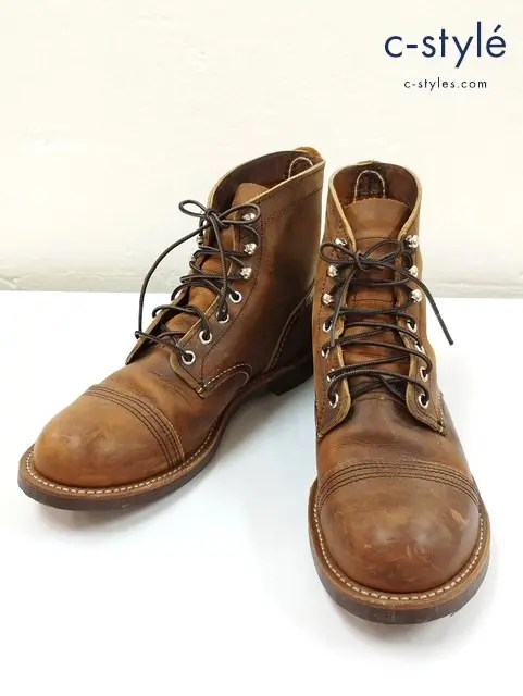 RED WING レッドウィング ワークブーツ 26cm ブラウン系 USA製 IRON RANGER アイアン レンジャー 8085