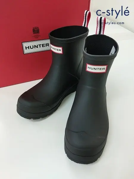 HUNTER ハンター ブーツ US7 ブラック WFS2020RMA レディース
