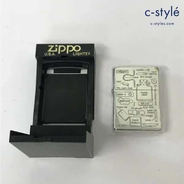 ZIPPO ジッポー オイルライター 構造デザイン ZIPPO ANATOMY アナトミー シルバー ’03