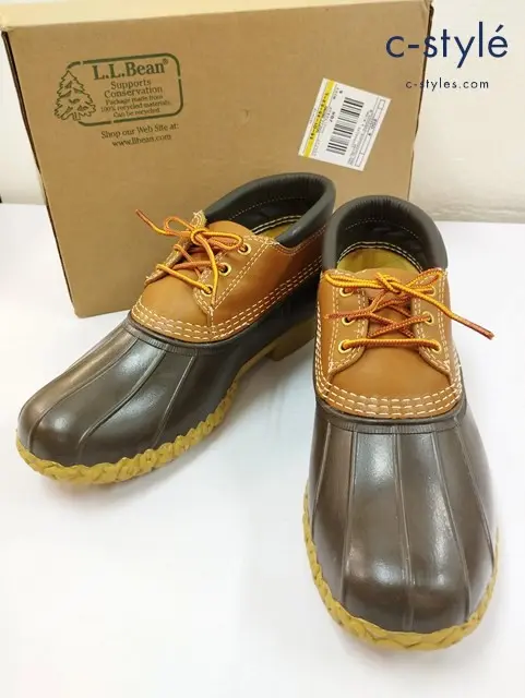 L.L.Bean エルエルビーン ブーツ 9 ブラウン×キャメル ガムシューズ 175075