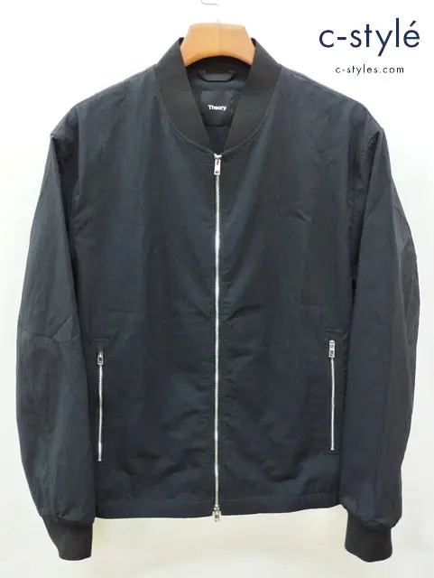 Theory セオリー ボンバージャケット L ブラック 薄手 CITY BOMBER UL_KELSO