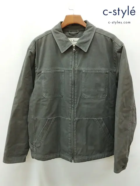L.L.Bean エルエルビーン ワークジャケット L グレー系 コットン100% ハンティング 0 CXF3
