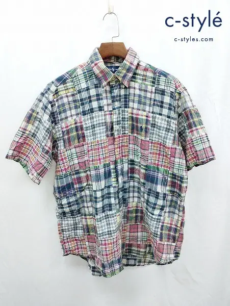 Ralph Lauren ラルフローレン 半袖シャツ L マルチカラー チェック柄 綿100% BLAKE