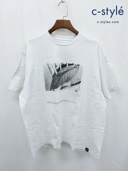 Graphpaper×Poet Meets Dubwise Tシャツ F ホワイト 綿100% 日本製 OVERSIZED TEE WORDS AND SILENCE