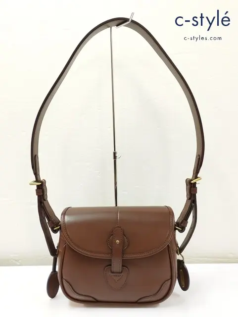 SILVER LAKE CLUB シルバーレイククラブ ショルダーバッグ ブラウン レザー 収納袋付 TOKIO AKIRA JAPAN
