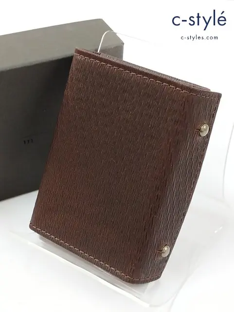 m+ エムピウ 財布 ブラウン レザー 限定モデル millefoglie II P25 BUSCHETO 13016134 MF2p25 rspp