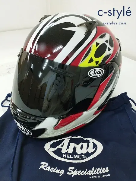 Arai アライ フルフェイスヘルメット 55.56cm マルチカラー レプリカ QUANTUM-J NAKASUGA 中須賀克行