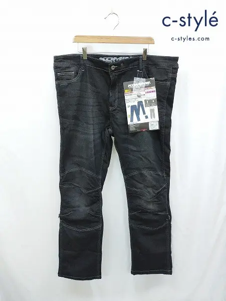 KOMINE コミネ デニムパンツ 5XLB ブラック ウォームシステムジーンズ フリースライナー付き WJ-925R