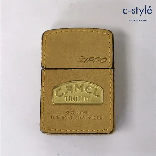 ZIPPO ジッポー オイルライター CAMEL TROPHY 革巻き ブラウン SINCE 1980 OFF-ROAD ADVENTURE