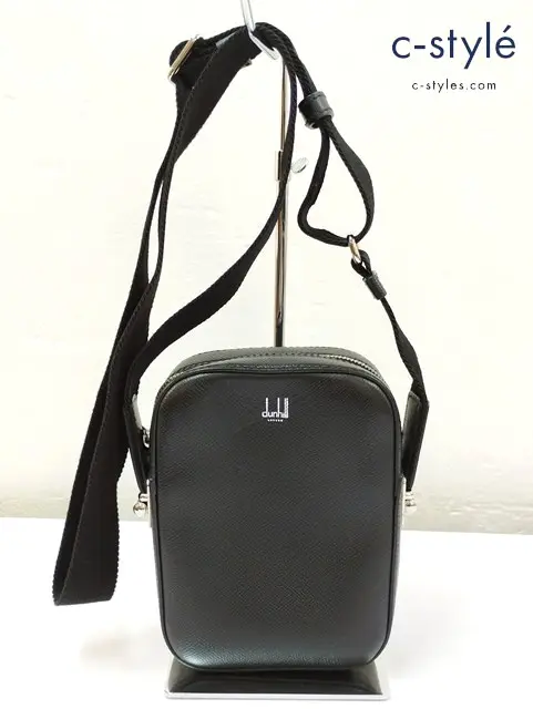 dunhill ダンヒル ショルダーバッグ ブラック CADOGAN COMPACT SHOULDER BAG 収納袋付