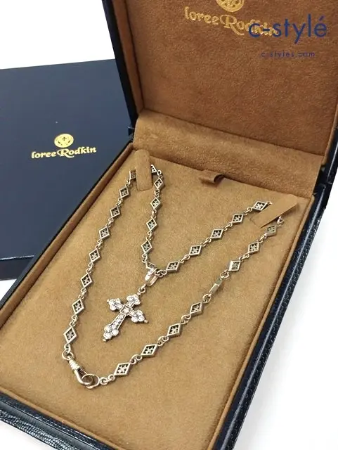 Loree Rodkin ローリーロドキン ネックレス シルバー GOTHIC CROSS PENDANT ゴシック クロス ペンダント 925