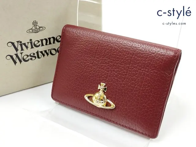 Vivienne Westwood ヴィヴィアンウエストウッド カードケース レッド系 BALMORAL CARD HOLDER