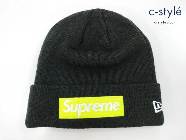 Supreme×NEW ERA シュプリーム×ニューエラ 帽子 ブラック Box Logo Beanie G2905232017